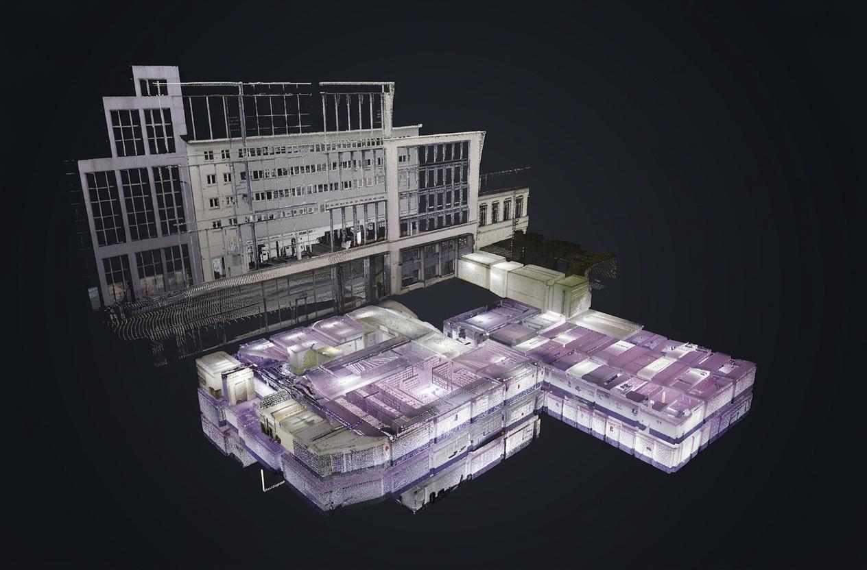 3D-scanning ondergrondse parking
