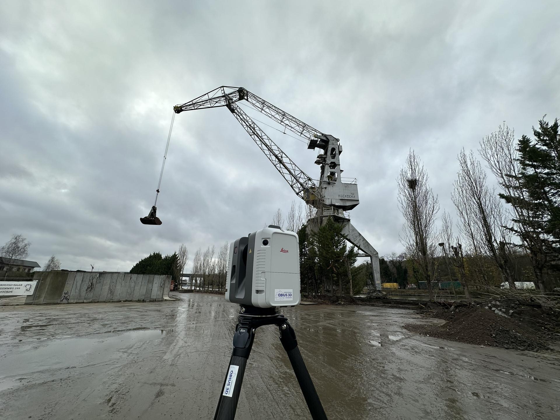3D-scanning havenkraan Koekoeckx
